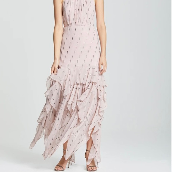 Halston Ruffle Skirt Gown! Stunning! New With Tags - Picture 13 of 15